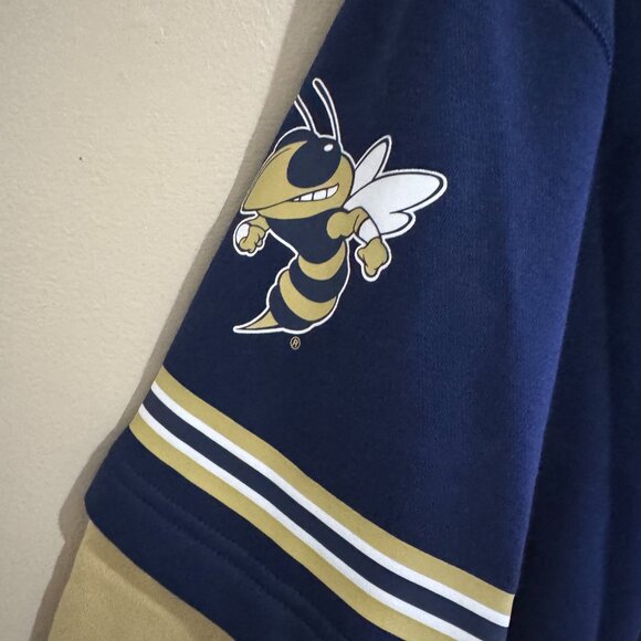 adidas Georgia Tech Yellow Jackets Team Issue Baseball Hoodie IY7412 Men NEW - Picture 7 of 11